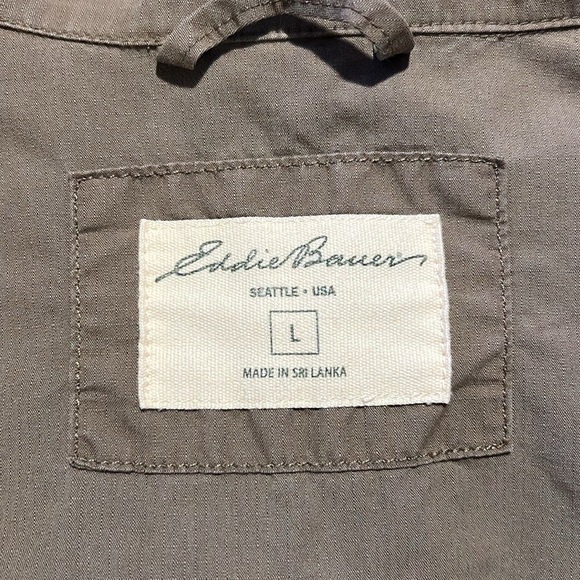 Eddie Bauer Women’s Lightweight Khaki Zip Up Jacket G2 - Picture 3 of 6